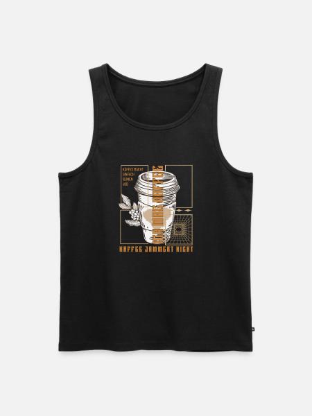 Coffee just does its job retro - Men's Premium Organic Tank Top - black