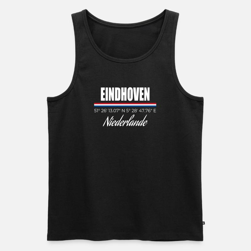 Eindhoven - Männer Premium Bio Tank Top - Schwarz
