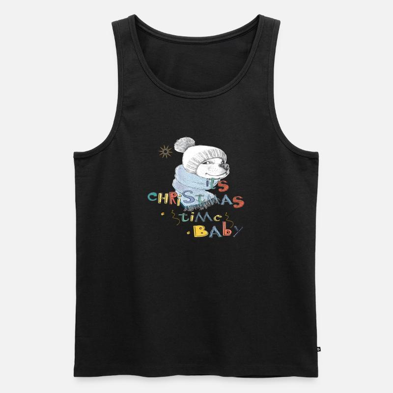  Weihnachtszeit  - Männer Premium Bio Tank Top - Schwarz
