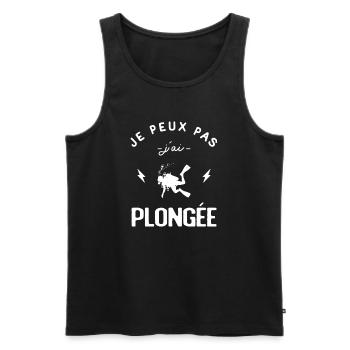I can't I scuba diver - Men's Premium Organic Tank Top - black - Front - AI Model Male 178 light (178cm)