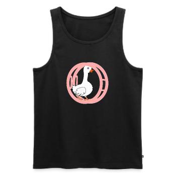 CHILDREN'S RHÖNRAD GOOSE GYMNASTICS - Men's Premium Organic Tank Top - black - Front - Michal (187cm)