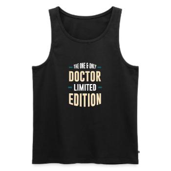 The One Doctor Limited Edition - Men's Premium Organic Tank Top - black - Front - Michal (187cm)