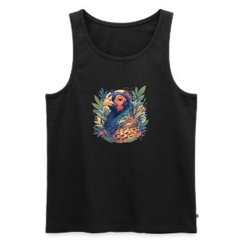 Fasane Fasan - Männer Premium Bio Tank Top - Schwarz - Vorne - Michal (187cm)