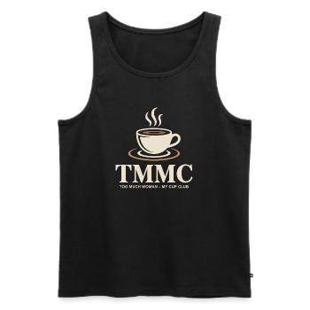 TMMC Trop de Femme Ma Coupe Club Café - Débardeur bio Premium Homme - noir - Devant - Michal (187cm)