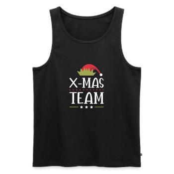 L’équipe X-Mas - Débardeur bio Premium Homme - noir - Devant - Michal (187cm)