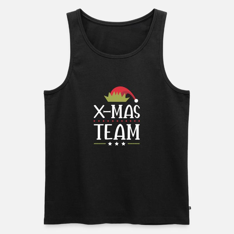 X-Mas Squad - Männer Premium Bio Tank Top - Schwarz