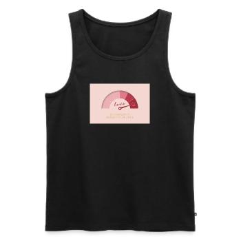Measure Life in Moments of Love - Männer Premium Bio Tank Top - Schwarz - Vorne - Michal (187cm)