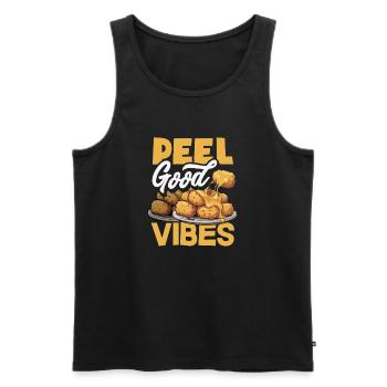 Taters Over Haters Kartoffel - Männer Premium Bio Tank Top - Schwarz - Vorne - Michal (187cm)