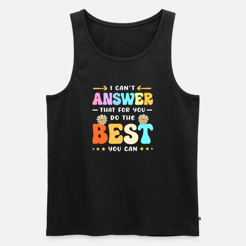 Lehrer Prüfung - Männer Premium Bio Tank Top - Schwarz