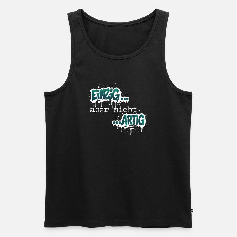 Einzig aber nicht ARTIG - Männer Premium Bio Tank Top - Schwarz