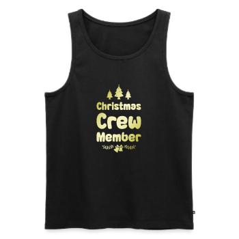 Weihnachten Crew Christmas - Männer Premium Bio Tank Top - Schwarz - Vorne - AI Model Male 178 light (178cm)