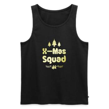 X-Mas Squad - Männer Premium Bio Tank Top - Schwarz - Vorne - Michal (187cm)