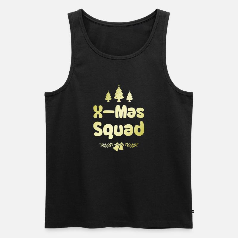 X-Mas Squad - Männer Premium Bio Tank Top - Schwarz