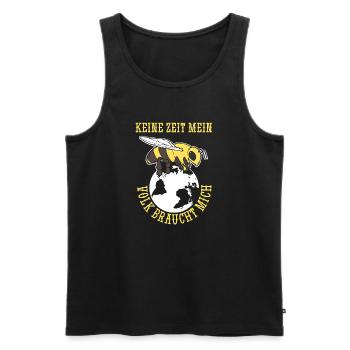 No time my colony needs me bee beekeeper - Men's Premium Organic Tank Top - black - Front - AI Model Male 178 light (178cm)
