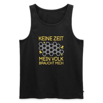 No time my colony needs me bee beekeeper - Men's Premium Organic Tank Top - black - Front - AI Model Male 178 light (178cm)