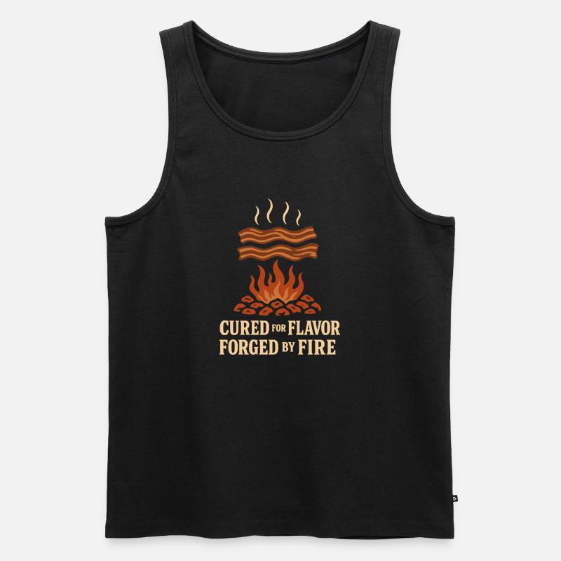 Fleischräucherofen Jerky Maker Bbq - Männer Premium Bio Tank Top - Schwarz