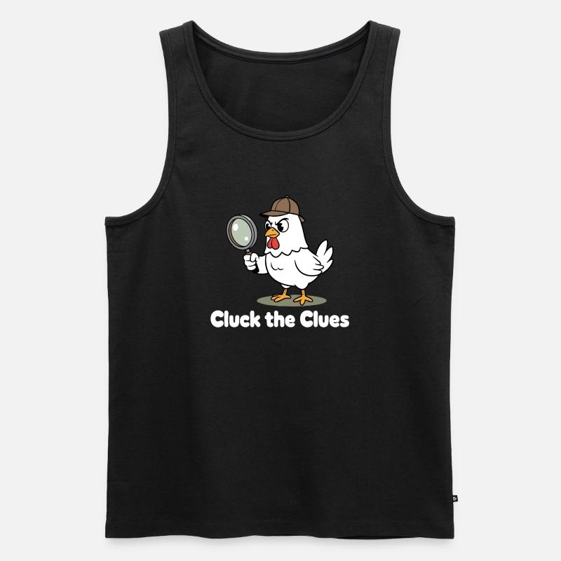 Cluck der Spürnase - Männer Premium Bio Tank Top - Schwarz