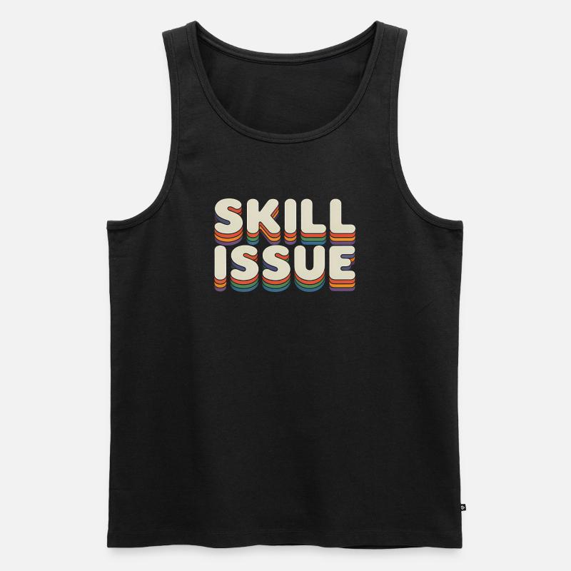 Skill-Problem - Lustige Gen Alpha Memes - Männer Premium Bio Tank Top - Schwarz