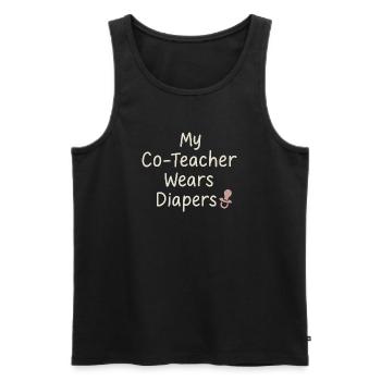 Christian Homeschool-Mother-Faith - Men's Premium Organic Tank Top - black - Front - AI Model Male 178 light (178cm)