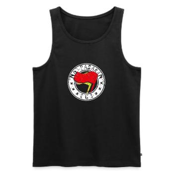 no pasaran 161 - Männer Premium Bio Tank Top - Schwarz - Vorne - AI Model Male 178 light (178cm)