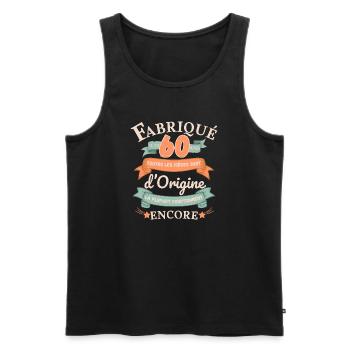 Made 60 Years Ago Original Parts - Men's Premium Organic Tank Top - black - Front - Michal (187cm)