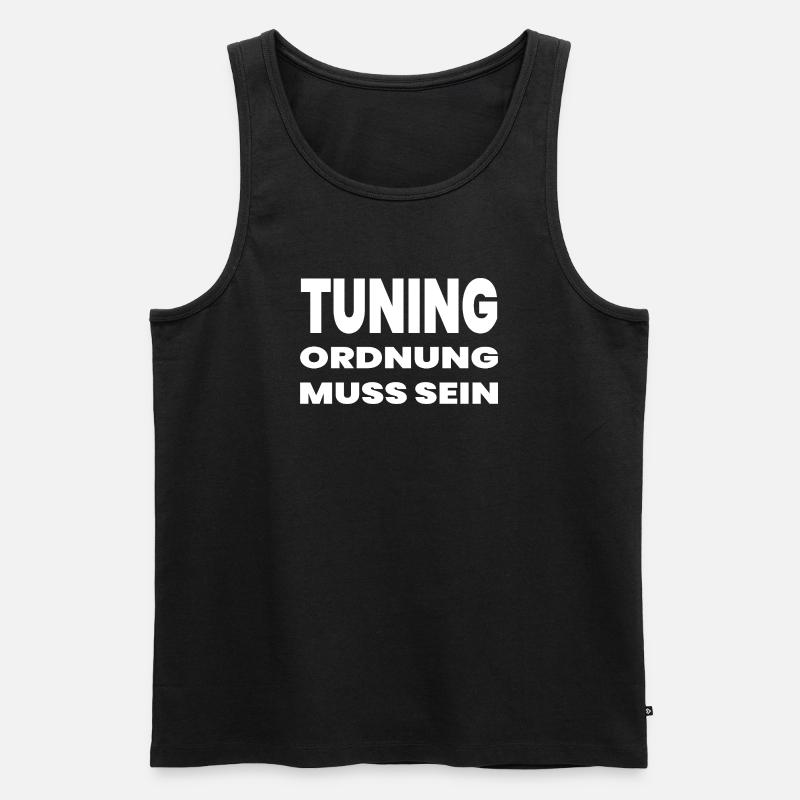 Tuning - Männer Premium Bio Tank Top - Schwarz