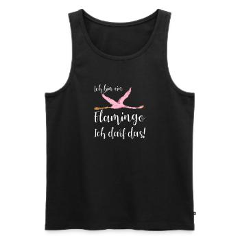 I'm not a princess, I'm a queen - Men's Premium Organic Tank Top - black - Front - Michal (187cm)