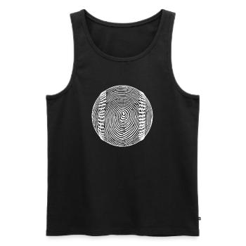Art du baseball Joueur de baseball - Débardeur bio Premium Homme - noir - Devant - Michal (187cm)