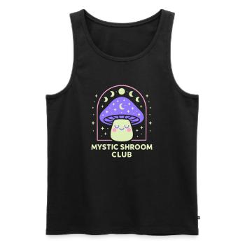 Mystische Hände-Linienkunst - Männer Premium Bio Tank Top - Schwarz - Vorne - Michal (187cm)