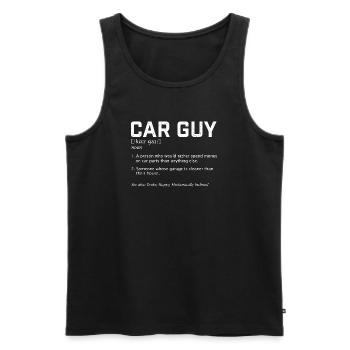 Définition de Car Guy Citation Drôle de Course Muscle JDM - Débardeur bio Premium Homme - noir - Devant - AI Model Male 178 light (178cm)