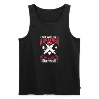 Pflegerin Geschenke Pflege Lustig Krankenpflegerin - Männer Premium Bio Tank Top - Schwarz - Vorne - Michal (187cm)