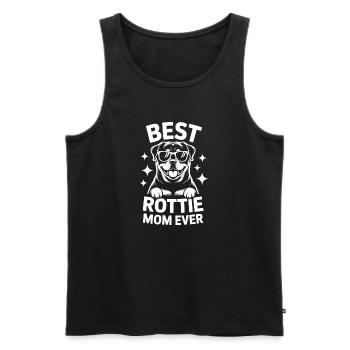 Rottweiler Spruch Mama Lustige Rottweiler Geschenk - Männer Premium Bio Tank Top - Schwarz - Vorne - AI Model Male 178 light (178cm)