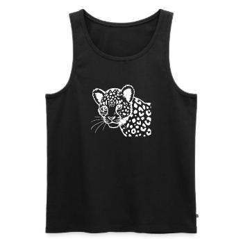 Leopard - Men's Premium Organic Tank Top - black - Front - AI Model Male 178 light (178cm)