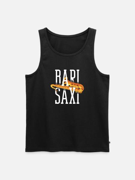 Saxophone - Men's Premium Organic Tank Top - black