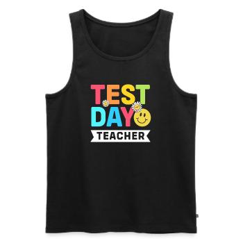 Exam Teacher Abi Abitur - Men's Premium Organic Tank Top - black - Front - Michal (187cm)