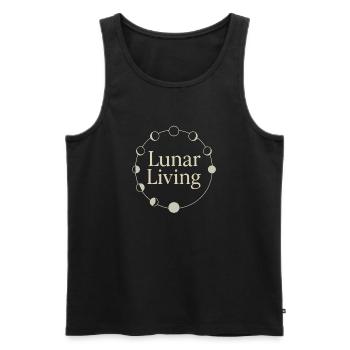 Moon Cycle Moon Goddess Intentionally - Men's Premium Organic Tank Top - black - Front - AI Model Male 178 light (178cm)