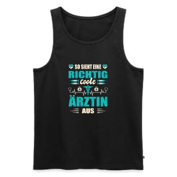 Pflegerin Geschenke Pflege Lustig Krankenpflegerin - Männer Premium Bio Tank Top - Schwarz - Vorne - Michal (187cm)