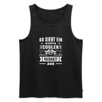 Pflegerin Geschenke Pflege Lustig Krankenpflegerin - Männer Premium Bio Tank Top - Schwarz - Vorne - Michal (187cm)