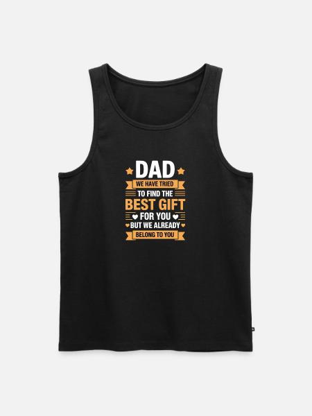 Cadeau de papa Nous t’appartiens déjà - Débardeur bio Premium Homme - noir