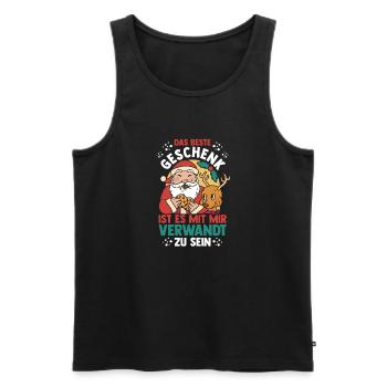 Weihnachtsmann Weihnachtszeit Weihnachts - Männer Premium Bio Tank Top - Schwarz - Vorne - Michal (187cm)