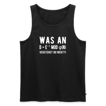 Computer Scientist Computer Science Student Programmer - Men's Premium Organic Tank Top - black - Front - AI Model Male 178 light (178cm)