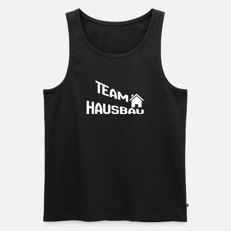 Construction de maisons d’équipe - Débardeur bio Premium Homme - noir