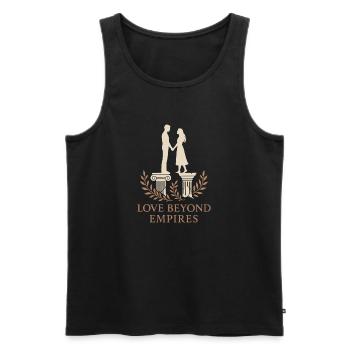 Ancient Love Mythology Romance Vintage - Men's Premium Organic Tank Top - black - Front - AI Model Male 178 light (178cm)