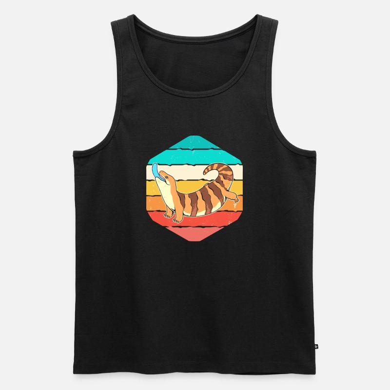 Eidechse - Männer Premium Bio Tank Top - Schwarz