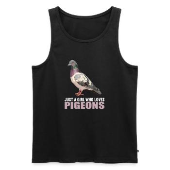 Pigeons Pigeon - Débardeur bio Premium Homme - noir - Devant - AI Model Male 178 light (178cm)