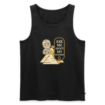 L’archéologie pharaonienne dans l’Égypte ancienne - Débardeur bio Premium Homme - noir - Devant - Michal (187cm)