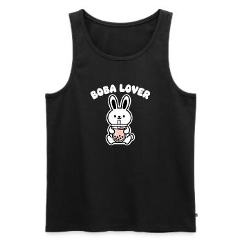 Boba Bunny Lover - Débardeur bio Premium Homme - noir - Devant - Michal (187cm)