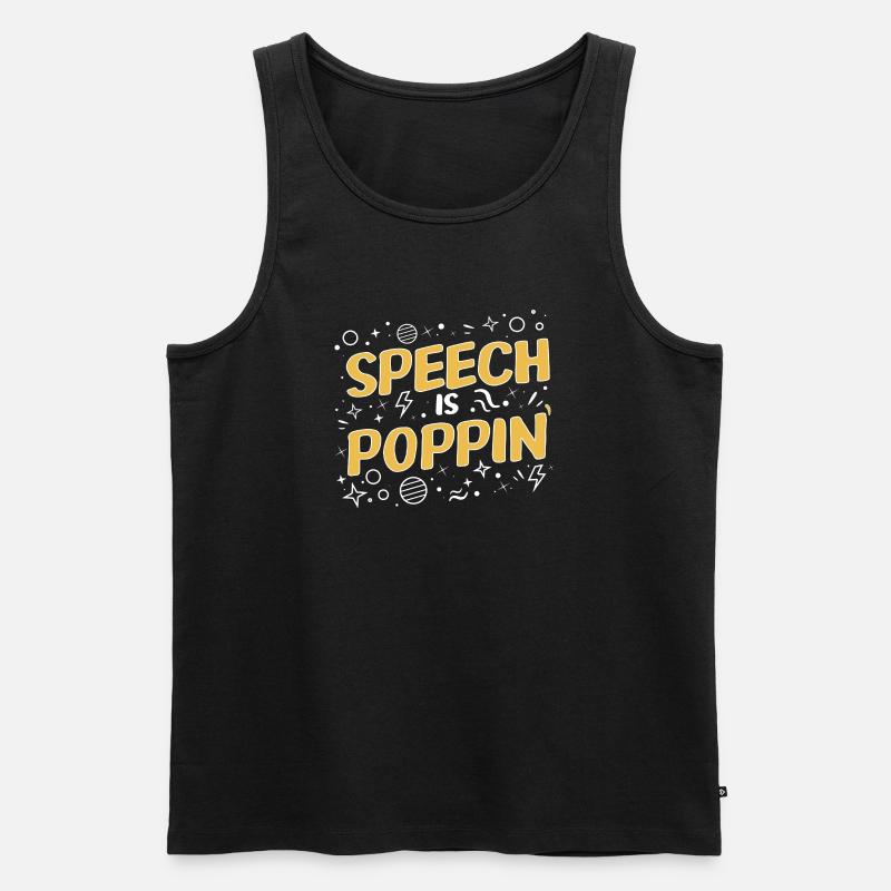 Logopäde Sprachpathologe SLP - Männer Premium Bio Tank Top - Schwarz