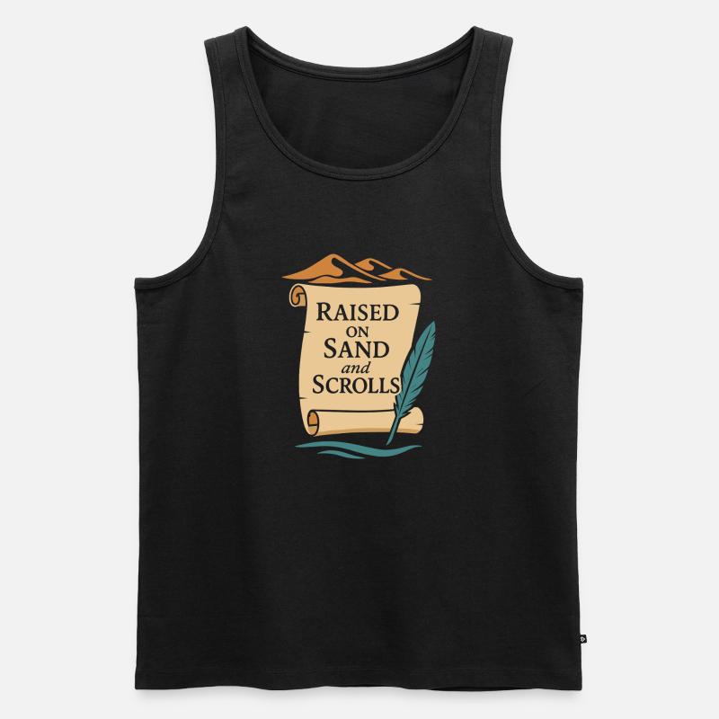 Pharaoh Archaeology in Ancient Egypt - Men's Premium Organic Tank Top - black