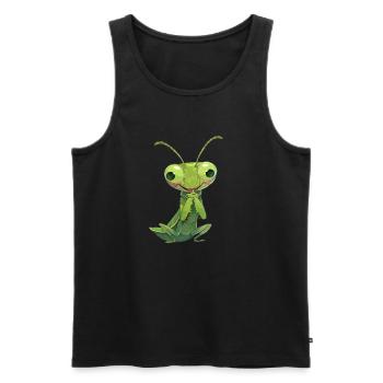Praying mantises Praying mantis - Men's Premium Organic Tank Top - black - Front - Michal (187cm)